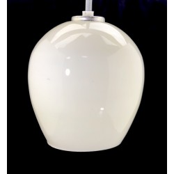 LG214 - Model B - Mid Century White Glass Café Light