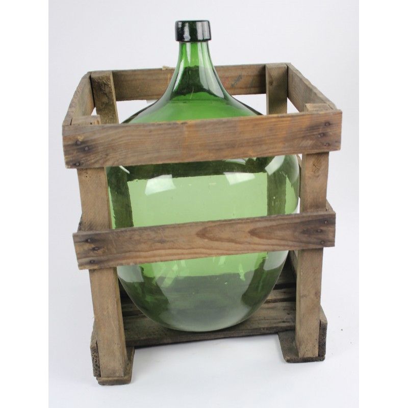 AC340 Vintage European Wine bottle with Wooden Crate