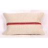 PL36 Vintage European Linen Pillow with Red Stripe