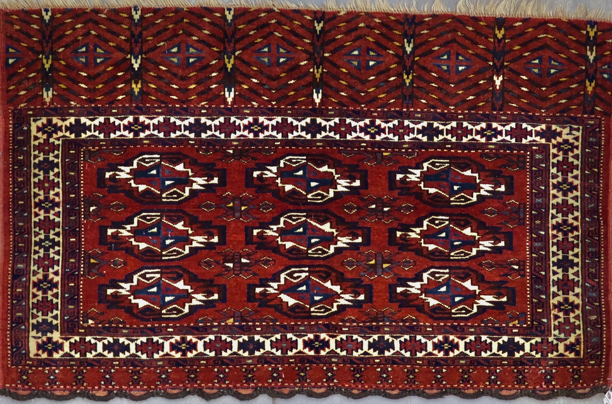 CR8268 ANTIQUE TURKOMAN TEKKE ASMALIK RUG 2'7