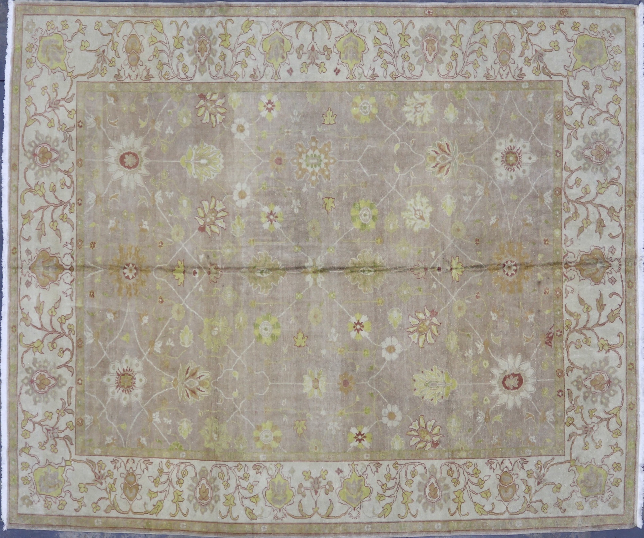 CR7182 VINTAGE 1995 TURKISH OUSHAK RUG 7'9