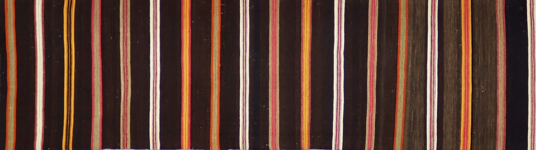 KL3441 VINTAGE 1990s KONYA KILIM RUNNER 2'7