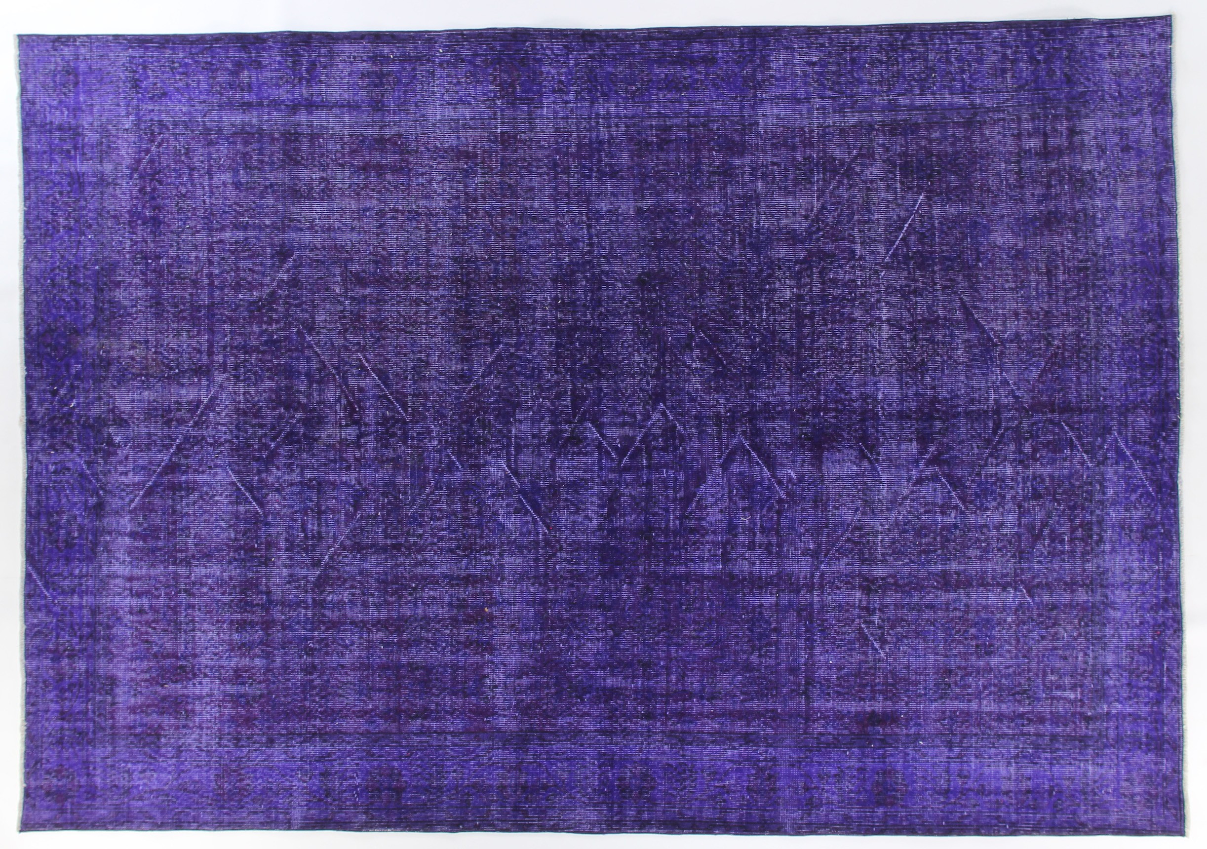 OD 3376 PURPLE OVERDYE VINTAGE RUG 7 X 10