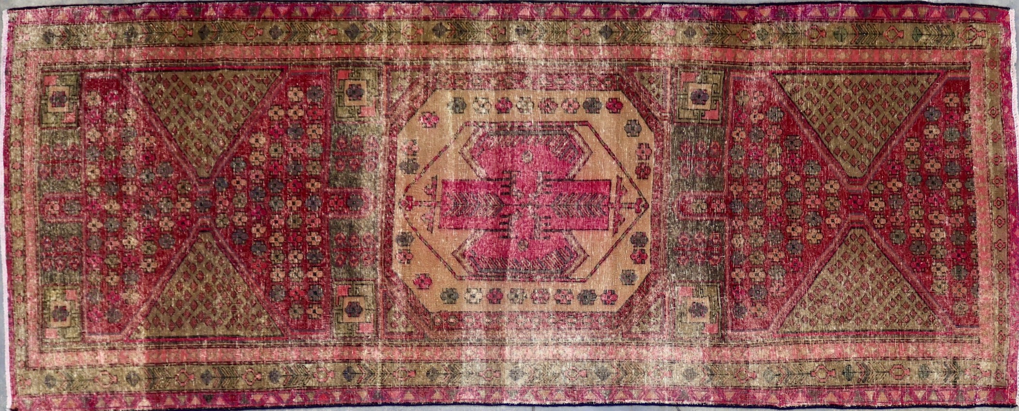 OD8397 RECLAIMED 1990s PERSIAN RUNNER 3'11