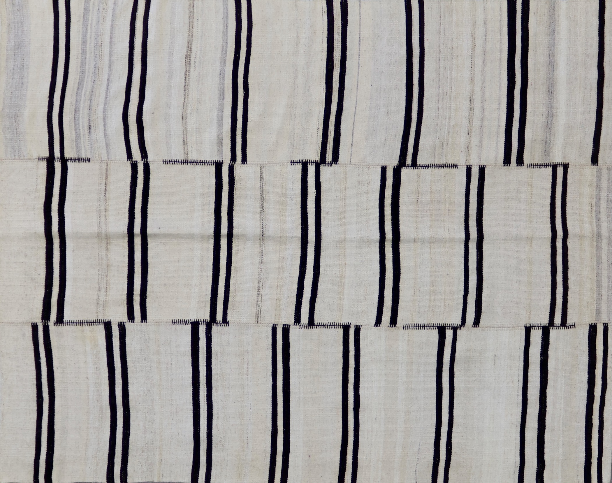 CR8517 VINTAGE 1980s TURKISH KONYA KILIM RUG 6'4