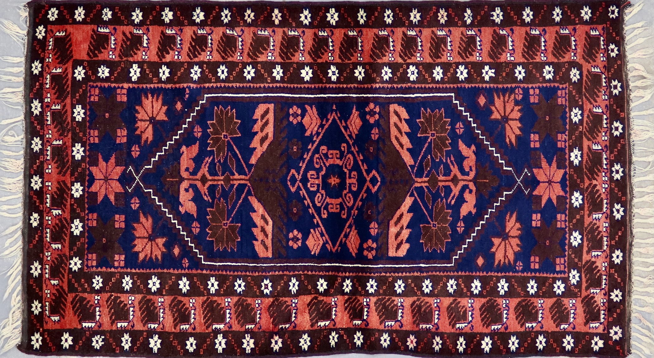 SH108 VINTAGE 1980s TURKISH YAGCIBEDIR RUG 3'6