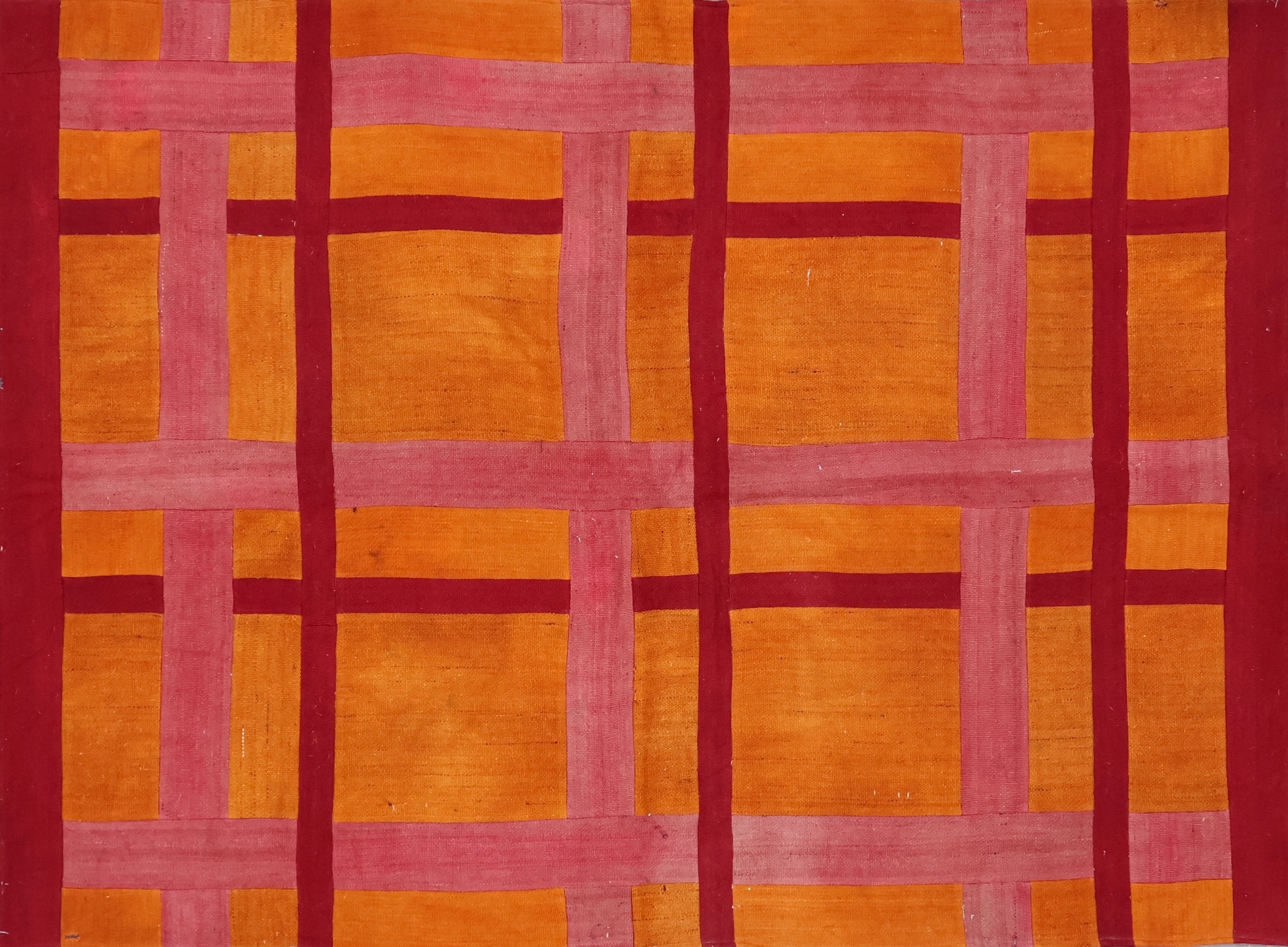 KK403 RECLAIMED TURKISH KILIM RUG 4'6