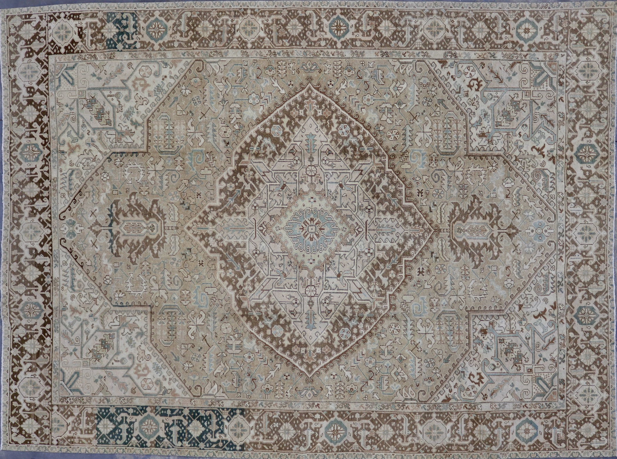 CR8323 RECLAIMED PERSIAN HERIZ RUG 9'9