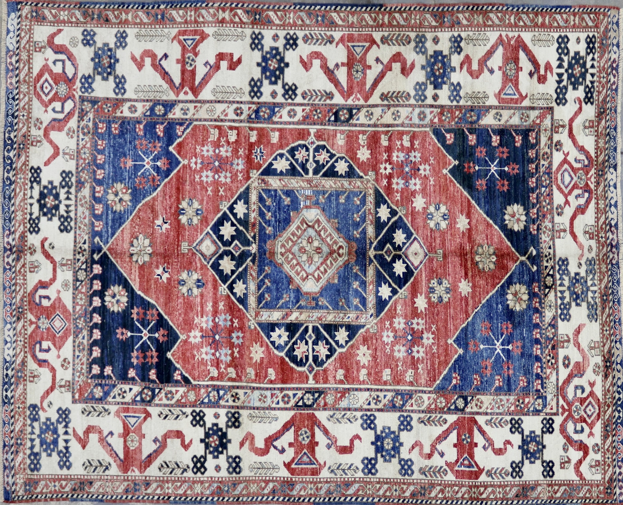 CR7183 VINTAGE 1980s TURKISH WORKSHOP RUG 6'6