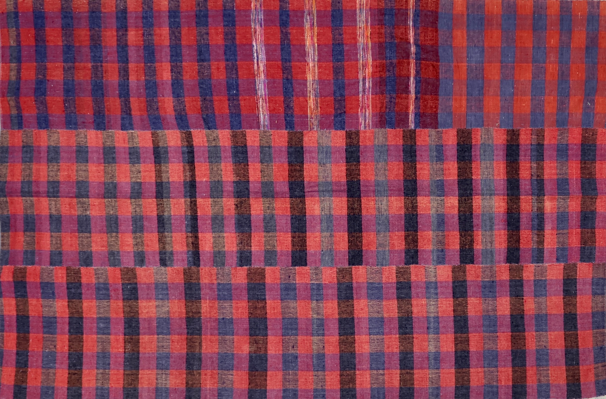 KL3417 VINTAGE 1990s TURKISH SOFRA KILIM RUG 5'10