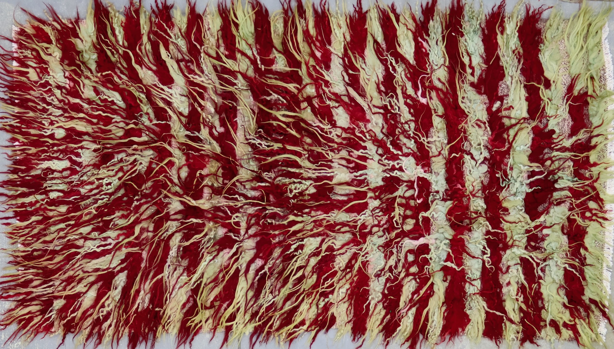 KL5713 VINTAGE 1960s TURKISH TULU RUG 3' X 5'6