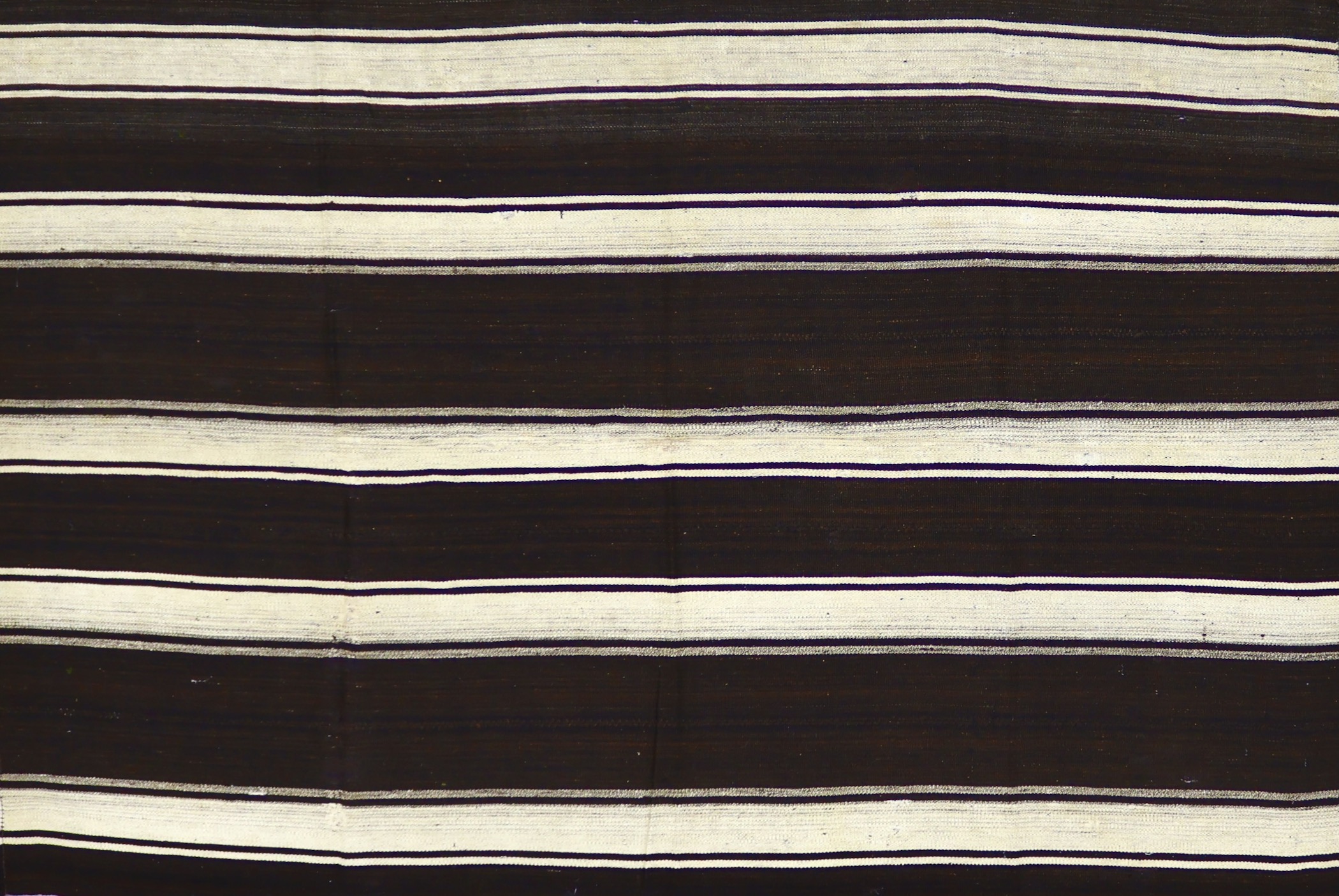 KL8051 VINTAGE 1980s TURKISH KONYA KILIM RUG 6'3