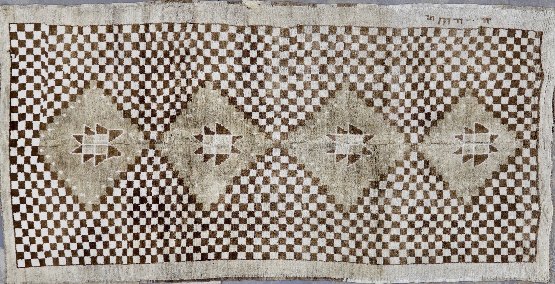 CR7240 VINTAGE KURDISH RUG 5'4