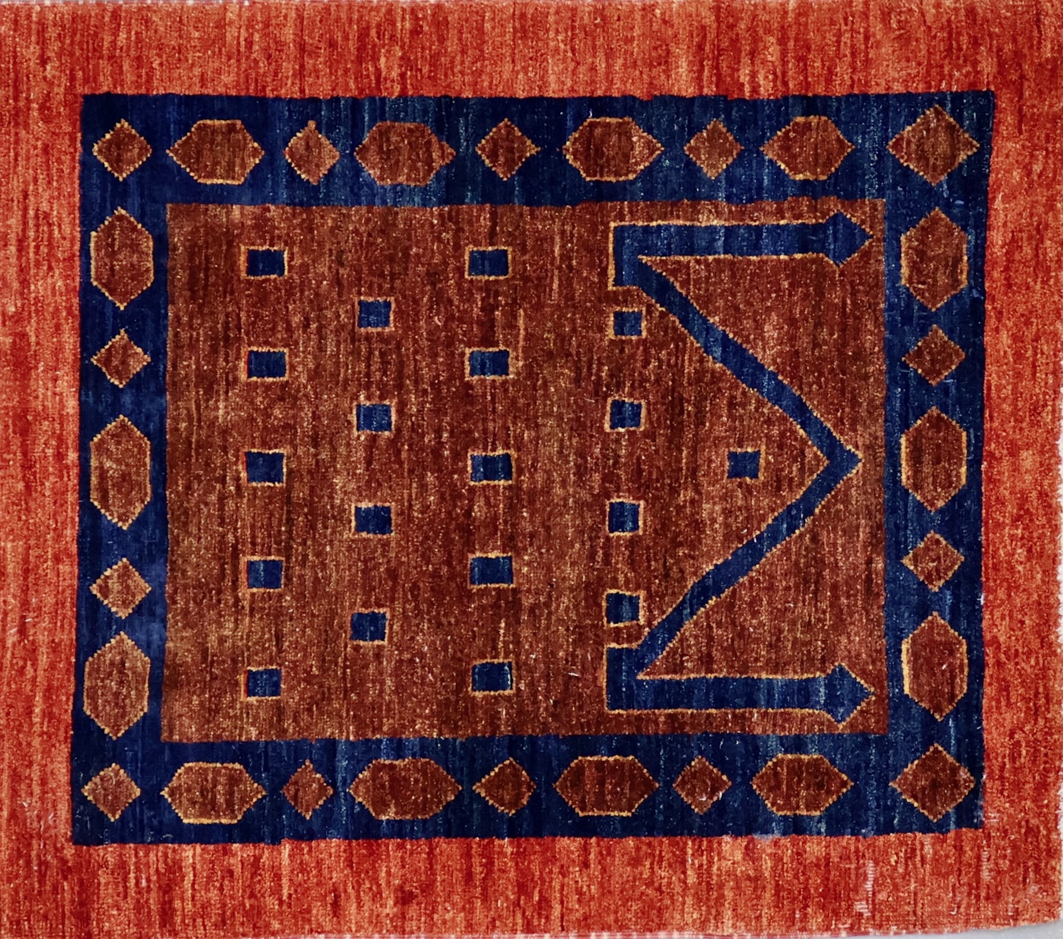SH225 VINTAGE AFGHAN RUG 2'9