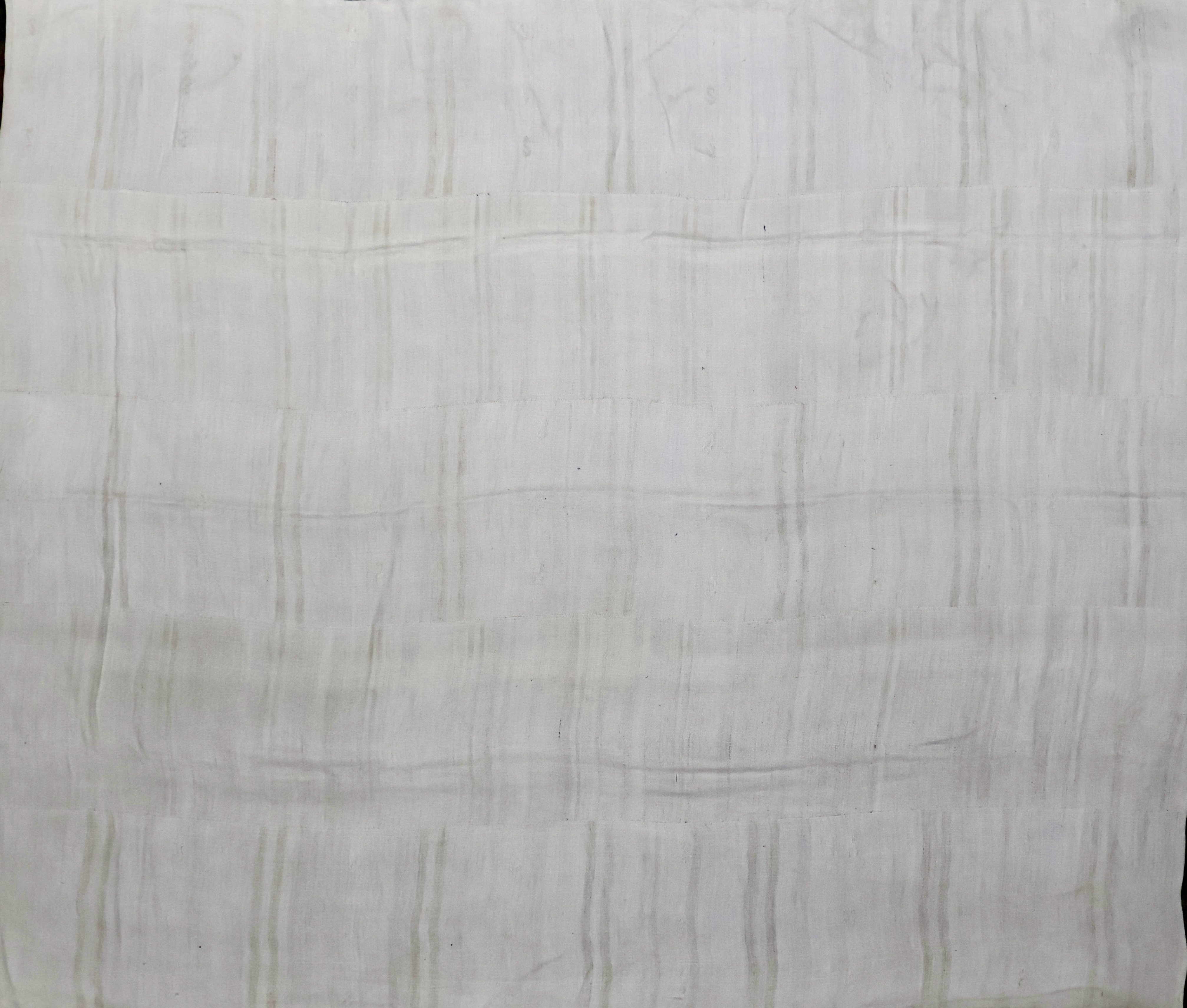 KL8243 RECLAIMED VINTAGE TURKISH HEMP KILIM RUG 9'5