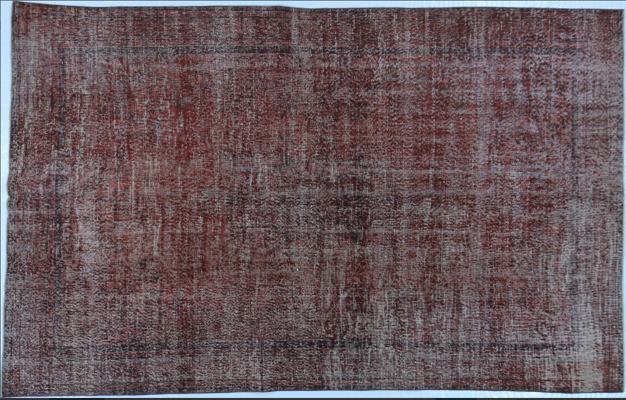 OD7034 RED OVERDYE RUG 6.5x10.3