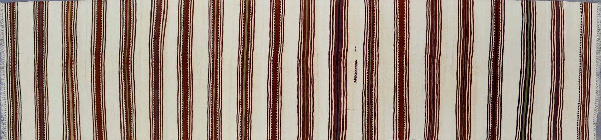 KL4175 VINTAGE 1970s TURKISH KONYA KILIM RUNNER 2'6