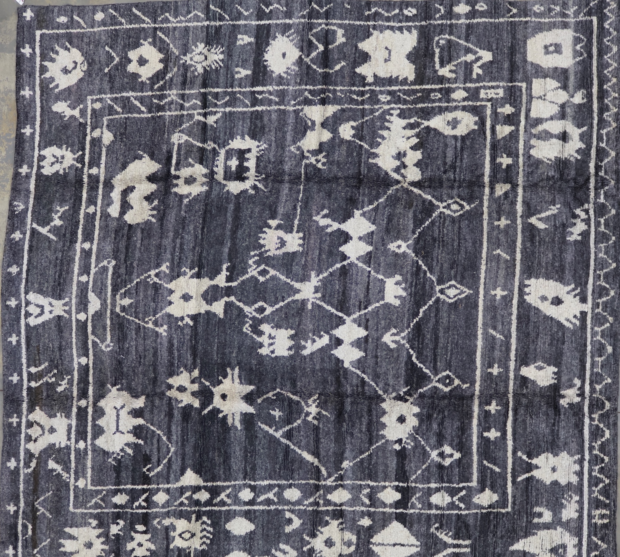CR8176 NEW TURKISH OUSHAK RUG 11'5