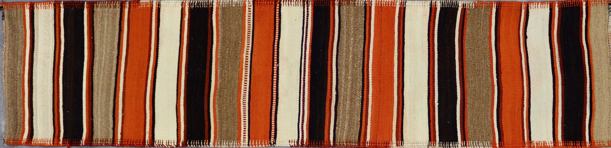 CR7132 VINTAGE 1980s KURDISH KILIM RUNNER 2'7