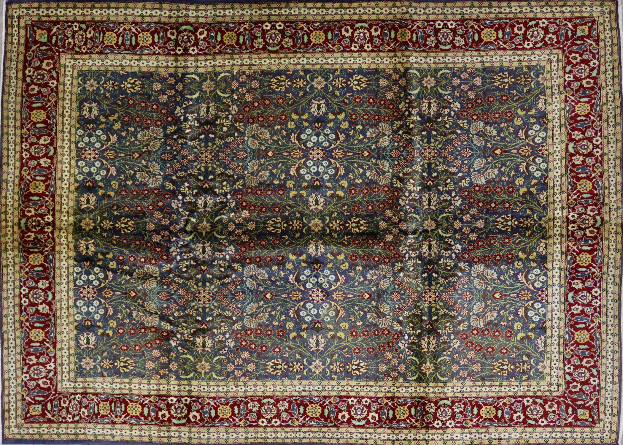 CR5951 VINTAGE 1950s TURKISH KAYSERI RUG 6'1