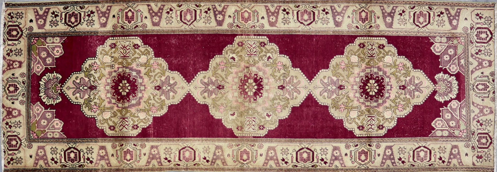 CR5393 ANTIQUE TURKISH SIVAS RUNNER 4' X 11'9