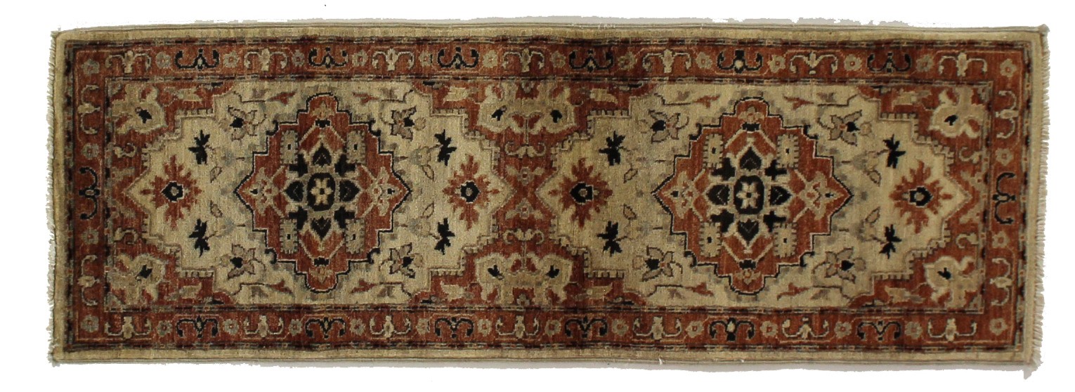 HR315- MODERN MAHAL DESIGN RUG  2.2 X 6.4