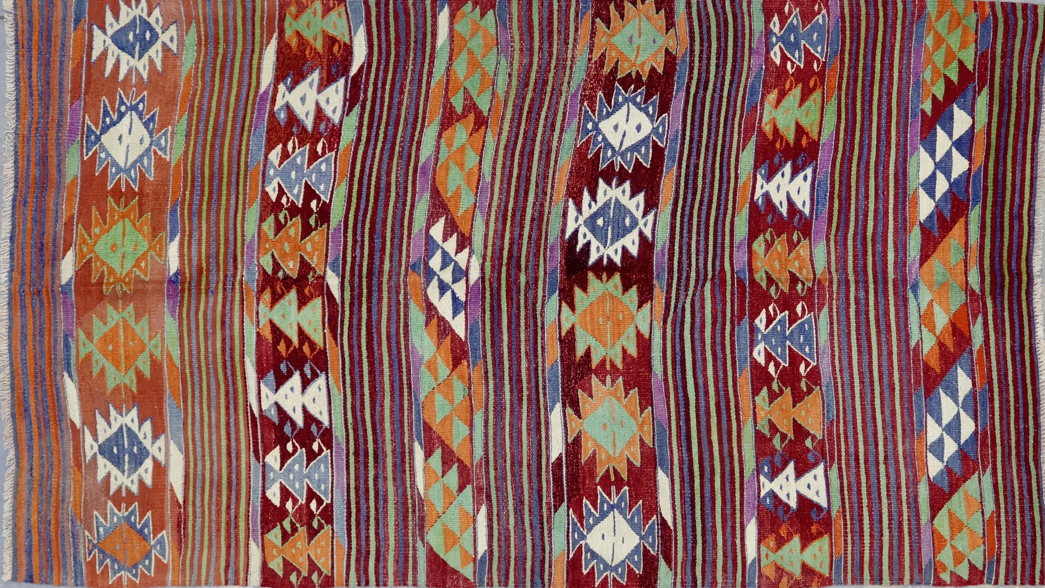KL5701 VINTAGE 1960s TURKISH KILIM RUG 4'7