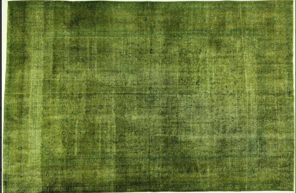 OD7061 GREEN OVERDYE RUG 8.3x12.4