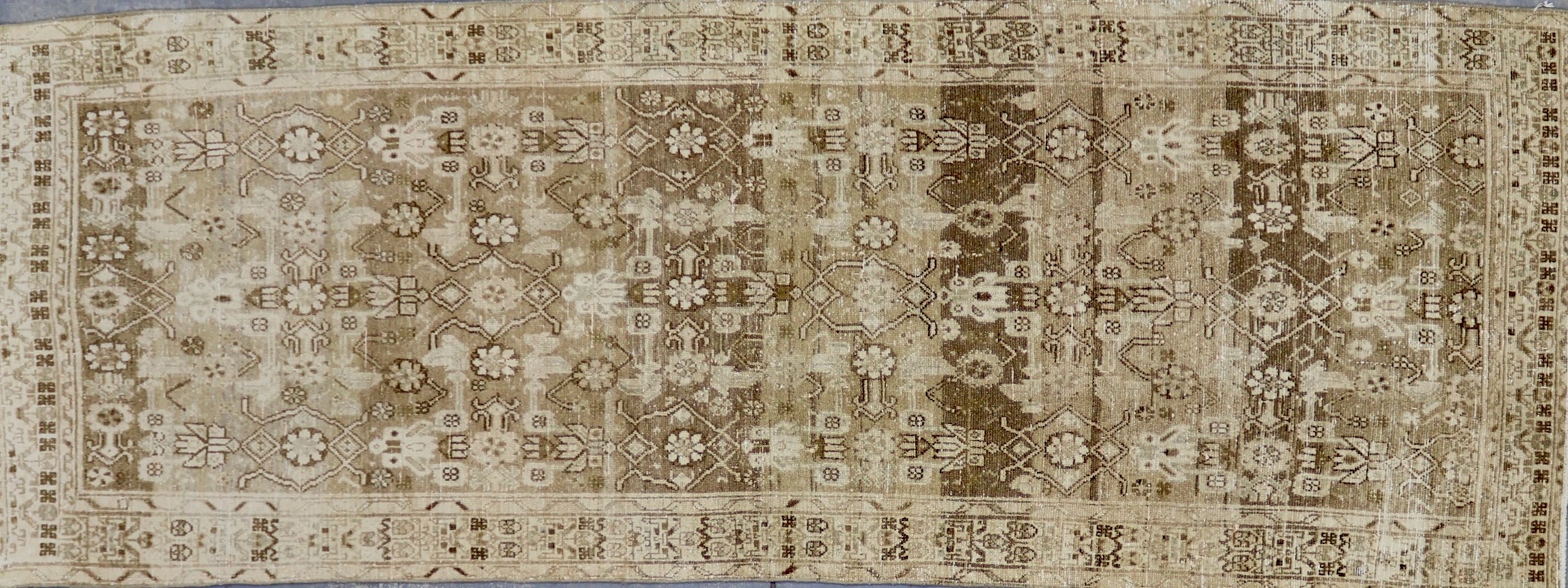 CR8296 RECLAIMED VINTAGE 1970s PERSIAN RUNNER 3'7