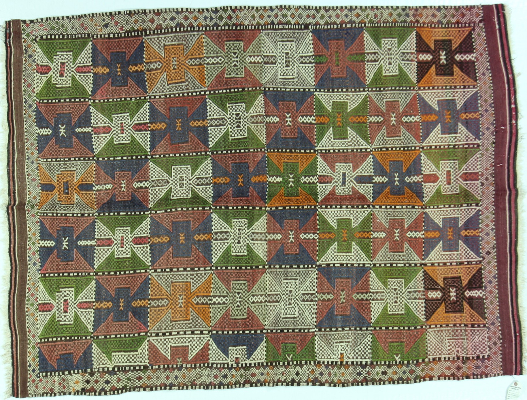 KK332 VINTAGE KILIM 5x6.8