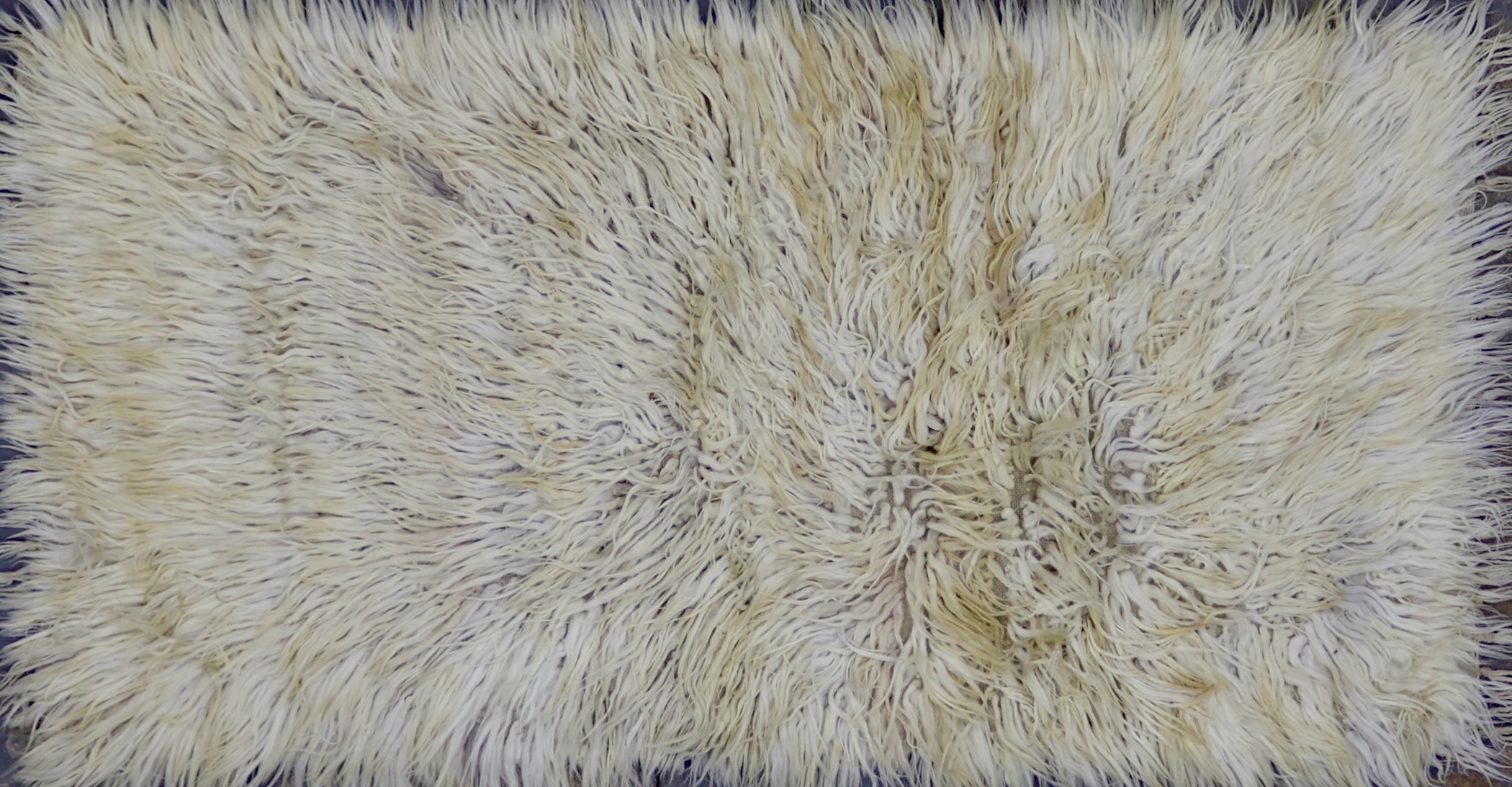 CR8617 VINTAGE 1990s TURKISH TULU RUG 3'4