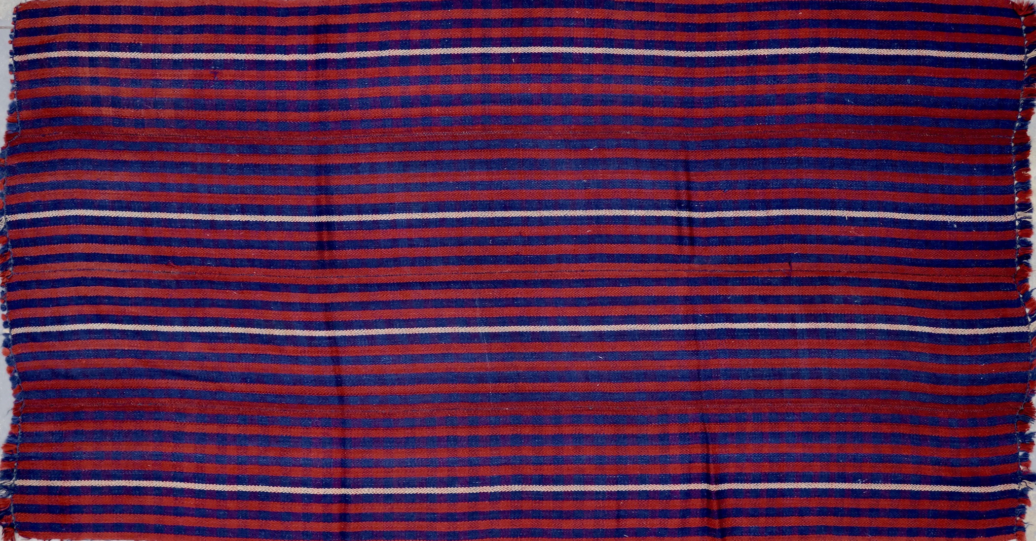 KL2808 VINTAGE 1980s TURKISH BERGAMA KILIM RUG 5'7