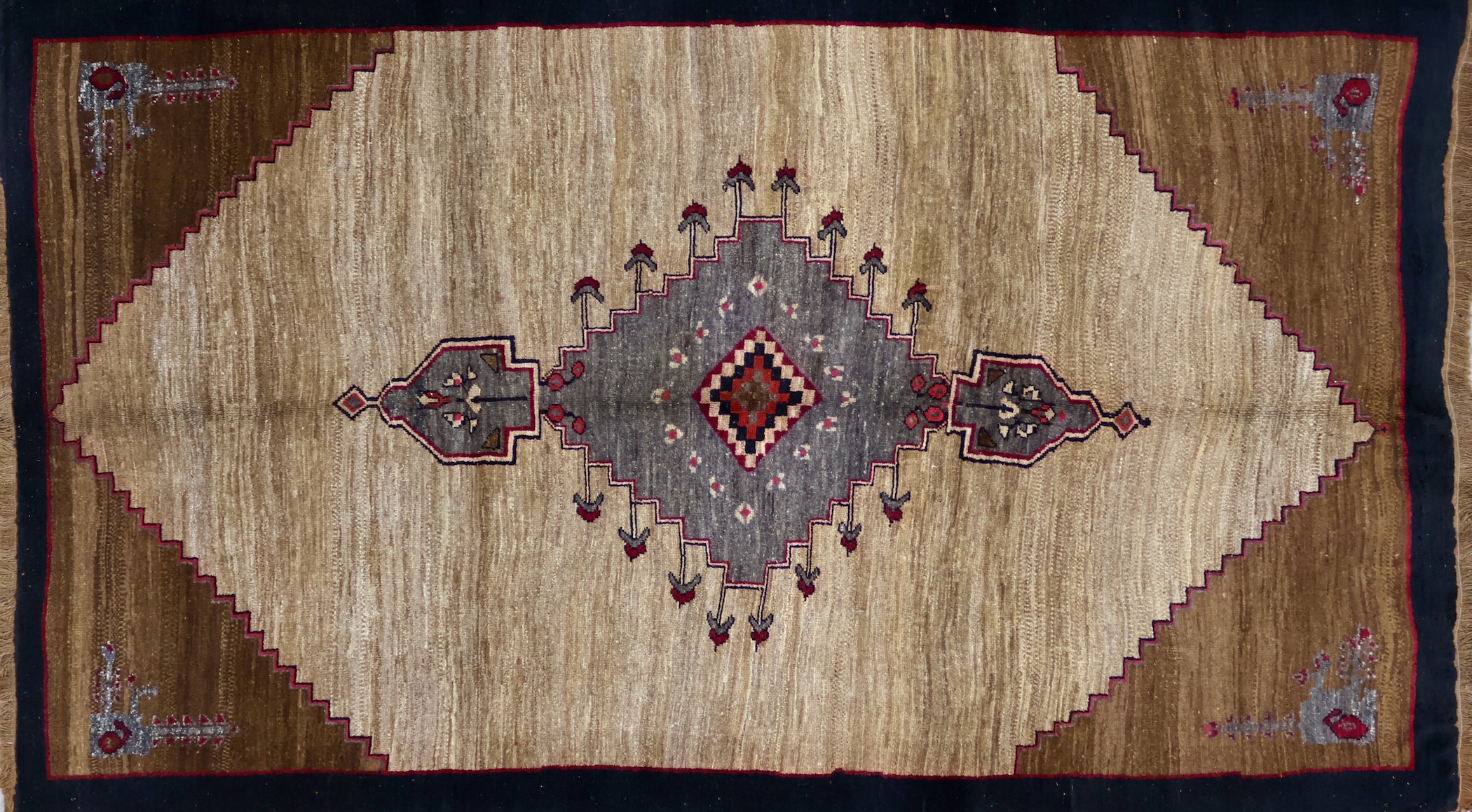 CR2827 VINTAGE 1990s KURDISH MALATYA RUG 6'1