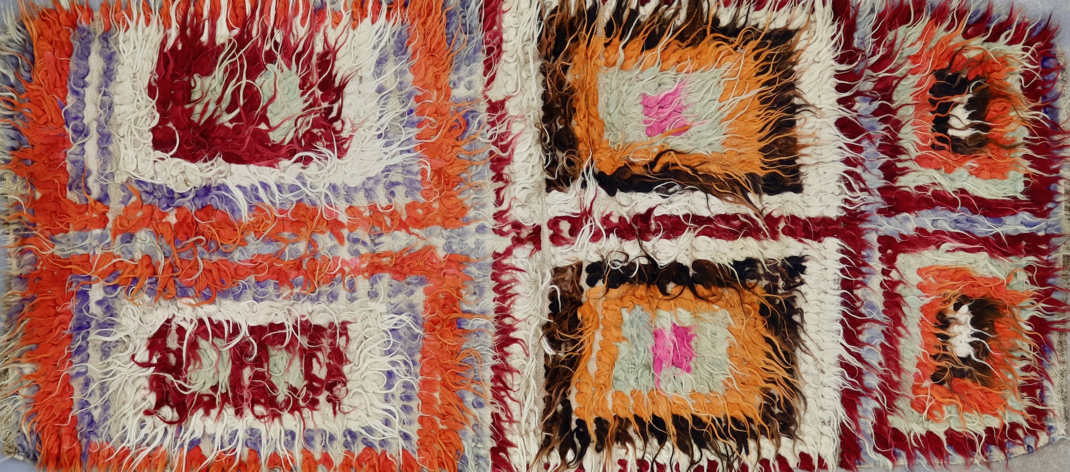 KL4715 VINTAGE 1960s TURKISH YATAK SLEEPING RUG 3'2