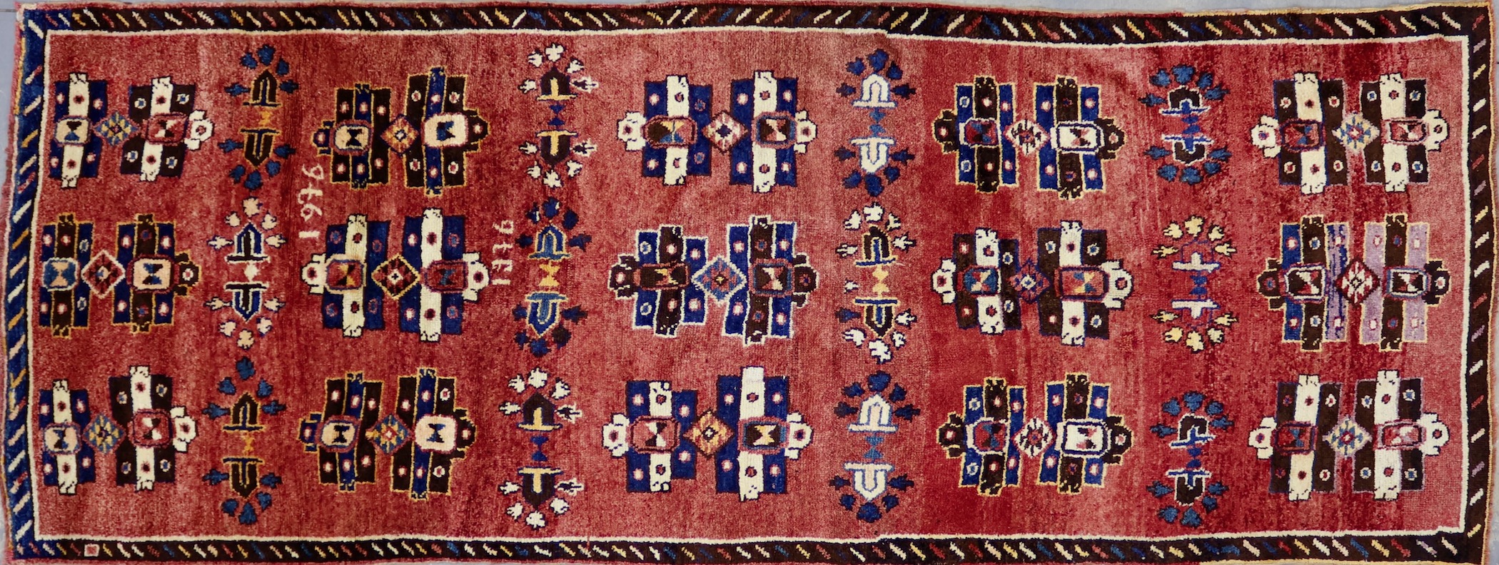 CR5434 VINTAGE 1976 TURKISH HERKI RUNNER 4'6