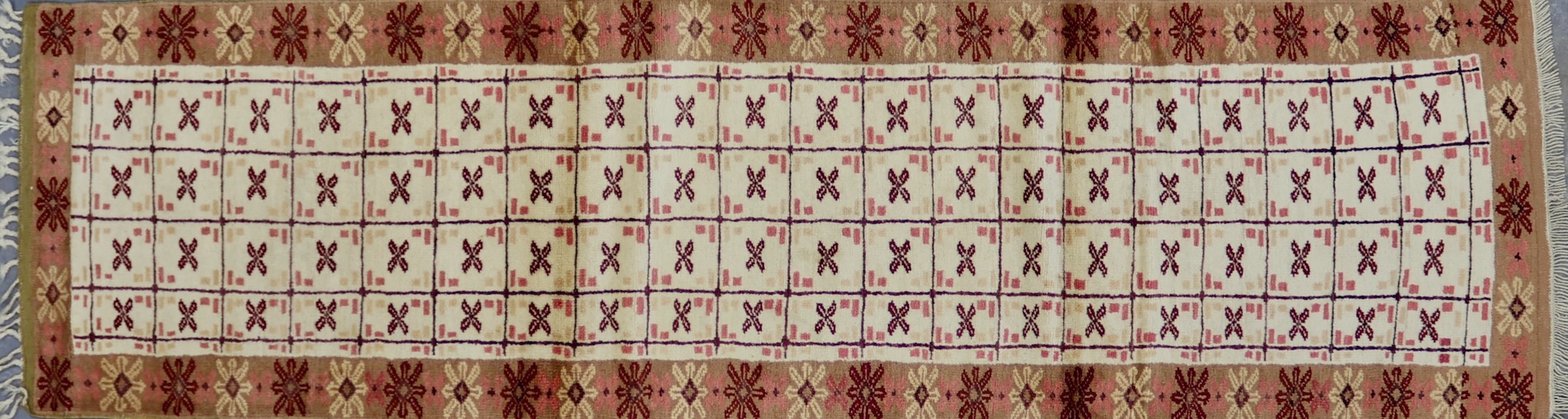 CR2806 VINTAGE 1990s TURKISH KONYA RUNNER 2'6