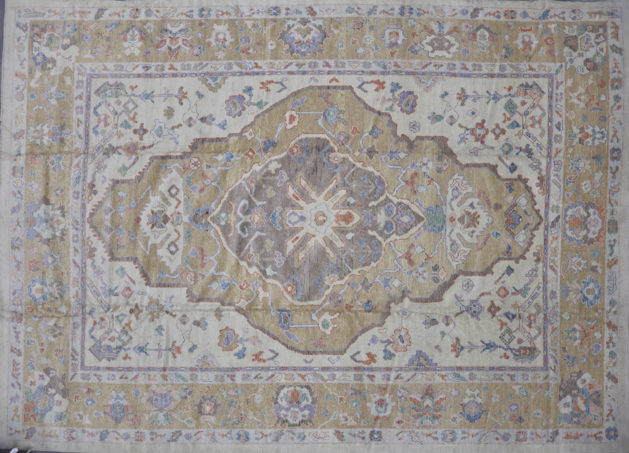 CR5979 NEW TURKISH OUSHAK RUG 10'10