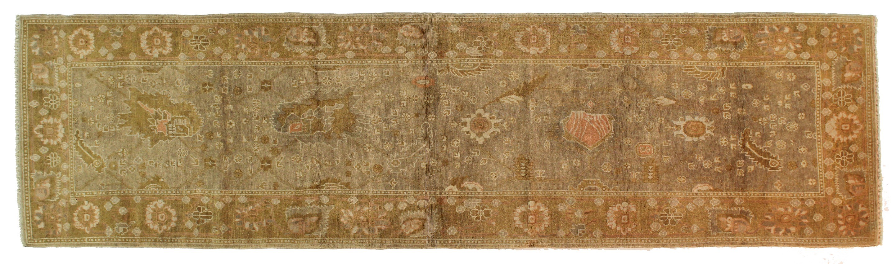 CR425- MODERN OUSHAK RUG  3.4 X 11.7