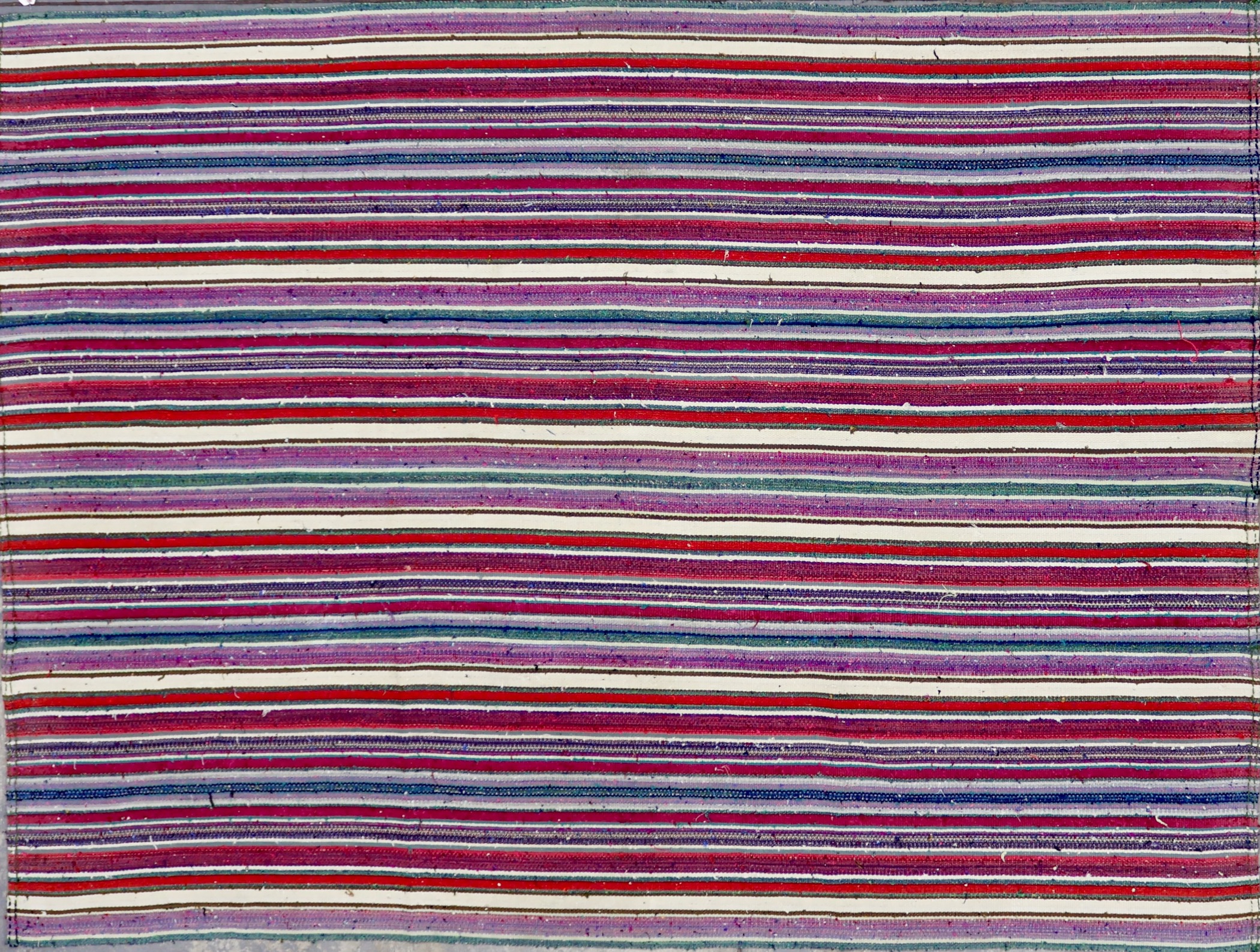 KL3270 VINTAGE 1950s KURDISH MALATYA KILIM RUG 6'2