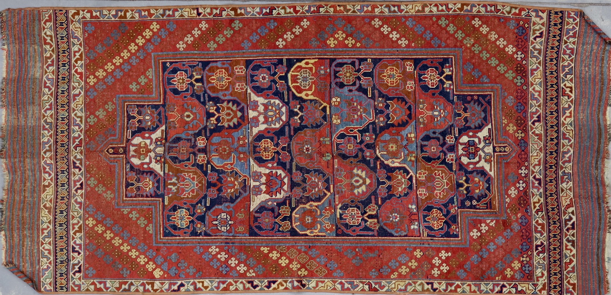 CR8655 ANTIQUE 1900s PERSIAN AFSHAR RUG 3'11