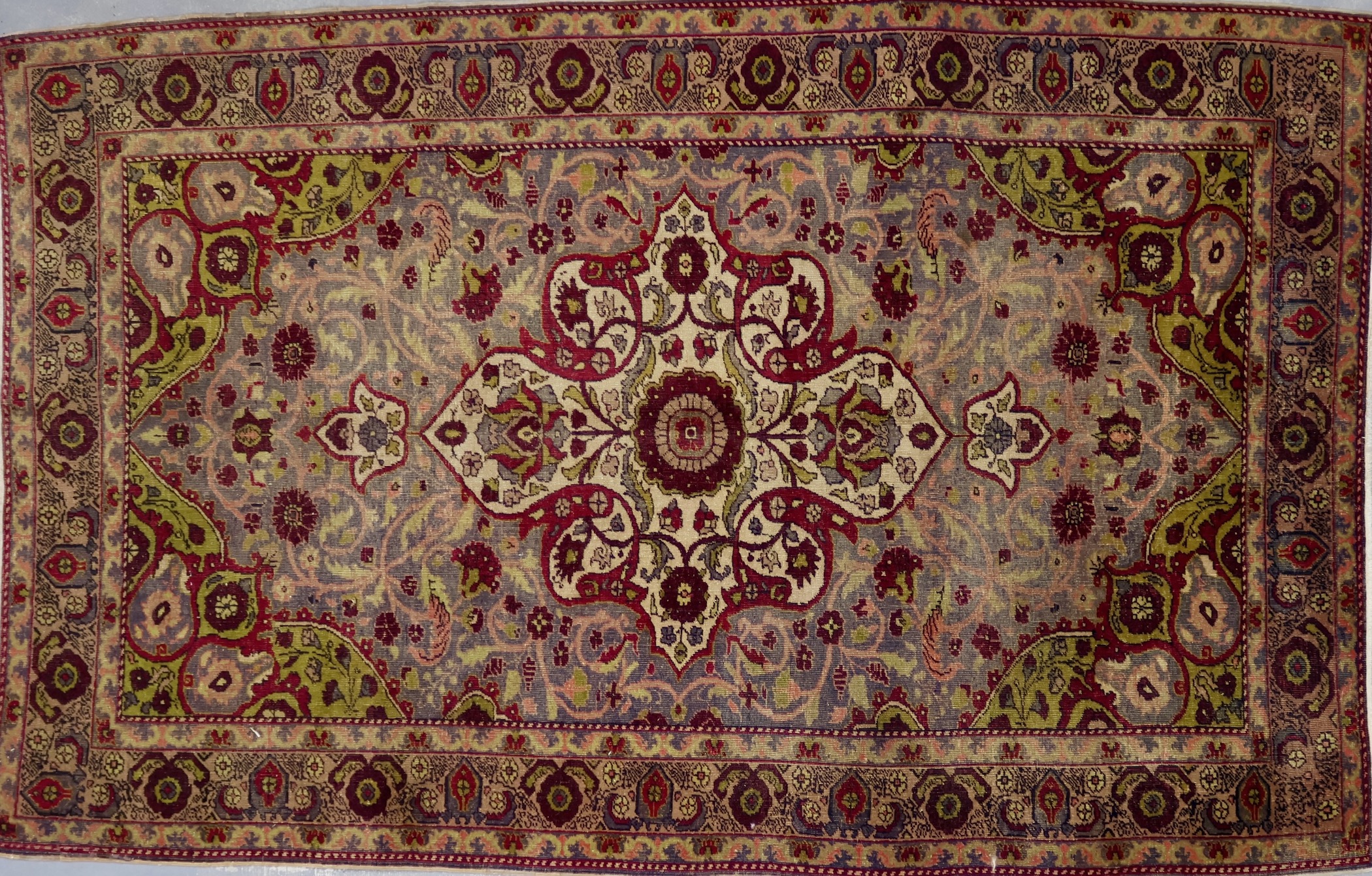 KH1449 VINTAGE 1980s TURKISH URGUP RUG 5'2