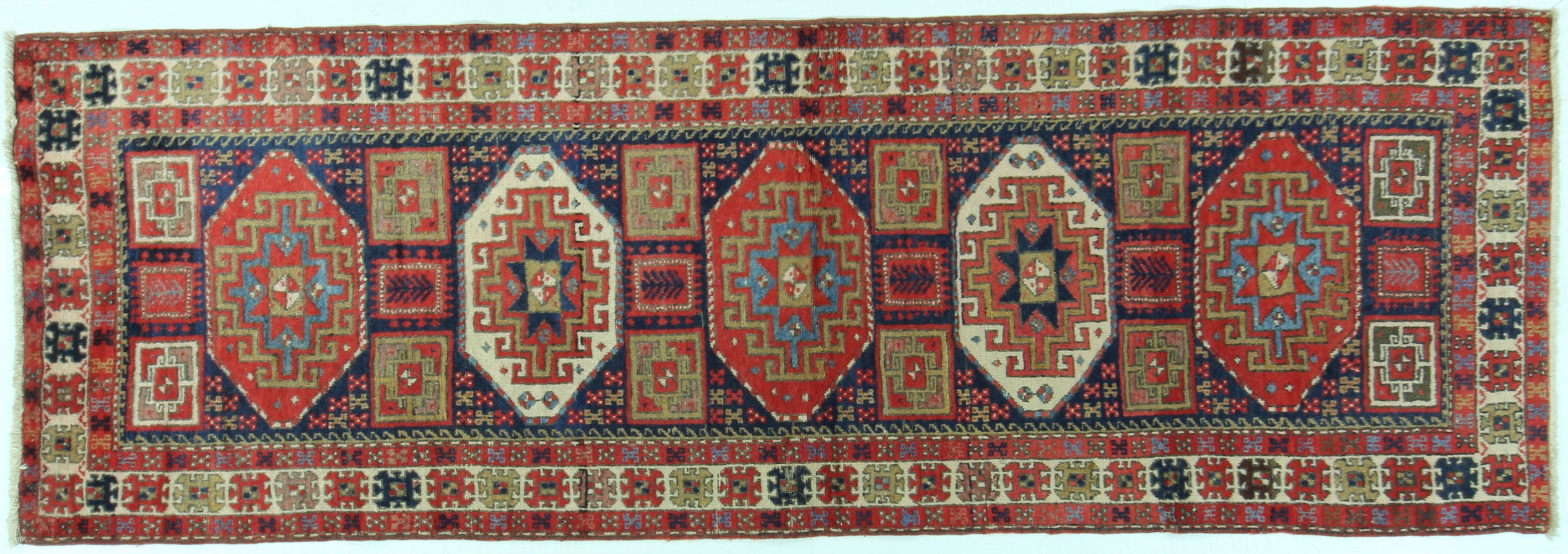 HR157- KAZAK SHIRVAN RUG  3.2 X 9.3