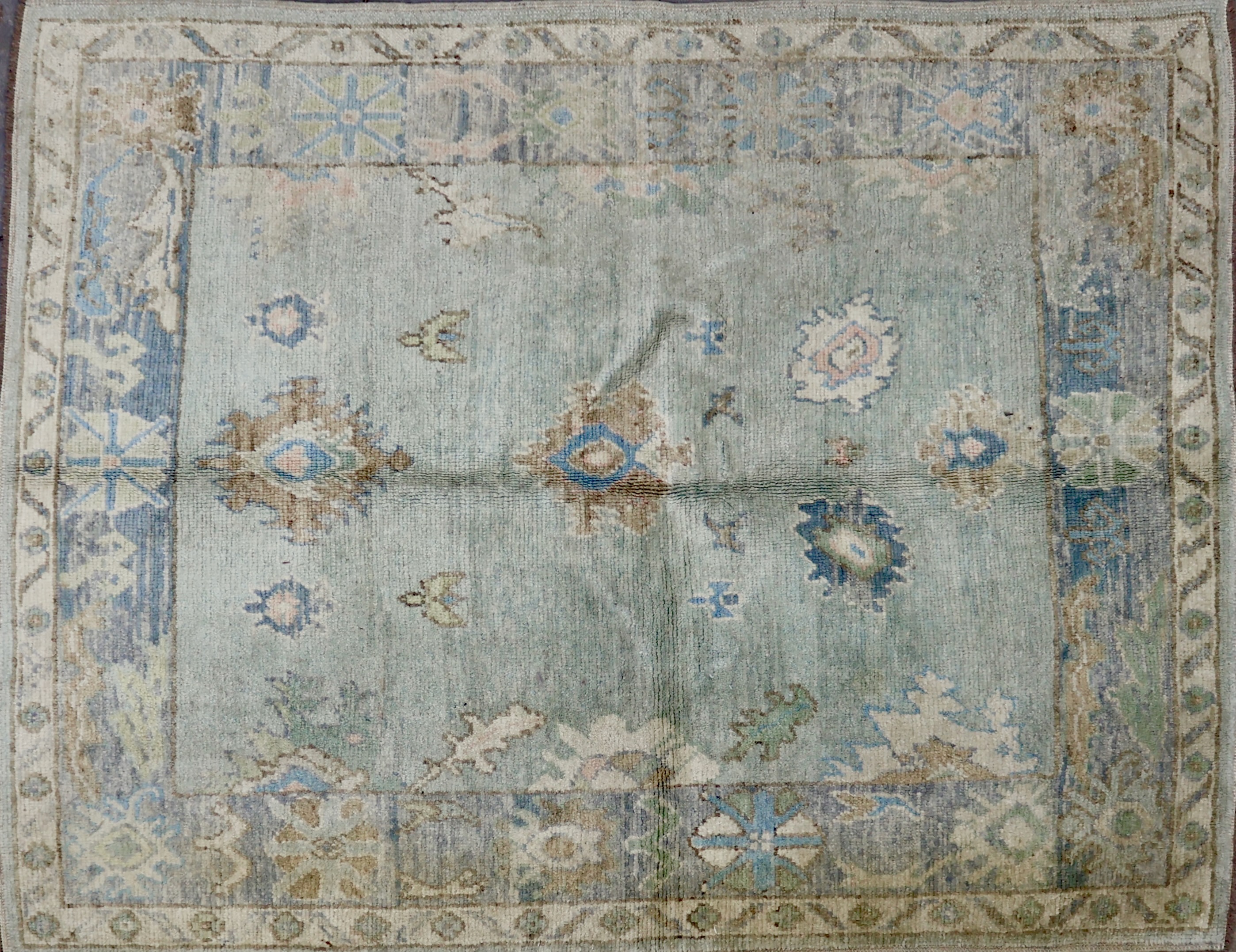 CR7903 NEW TURKISH OUSHAK RUG 4'9