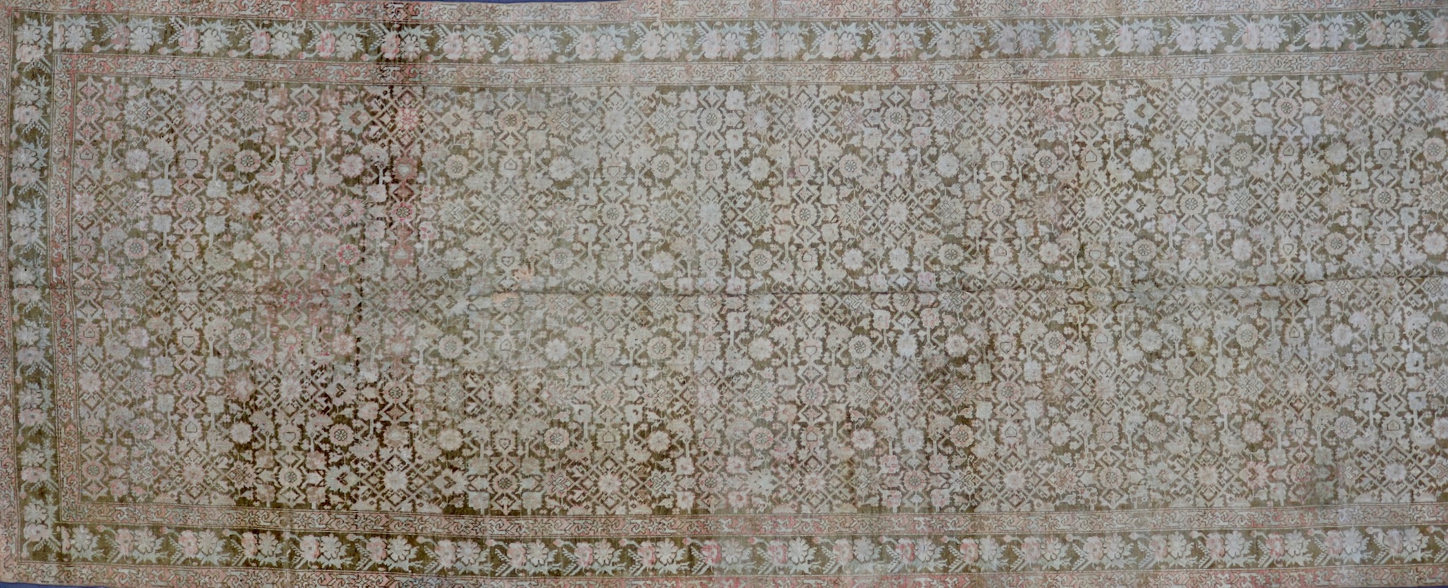 CR8301 VINTAGE 1940s PERSIAN MALAYER RUG 6'7