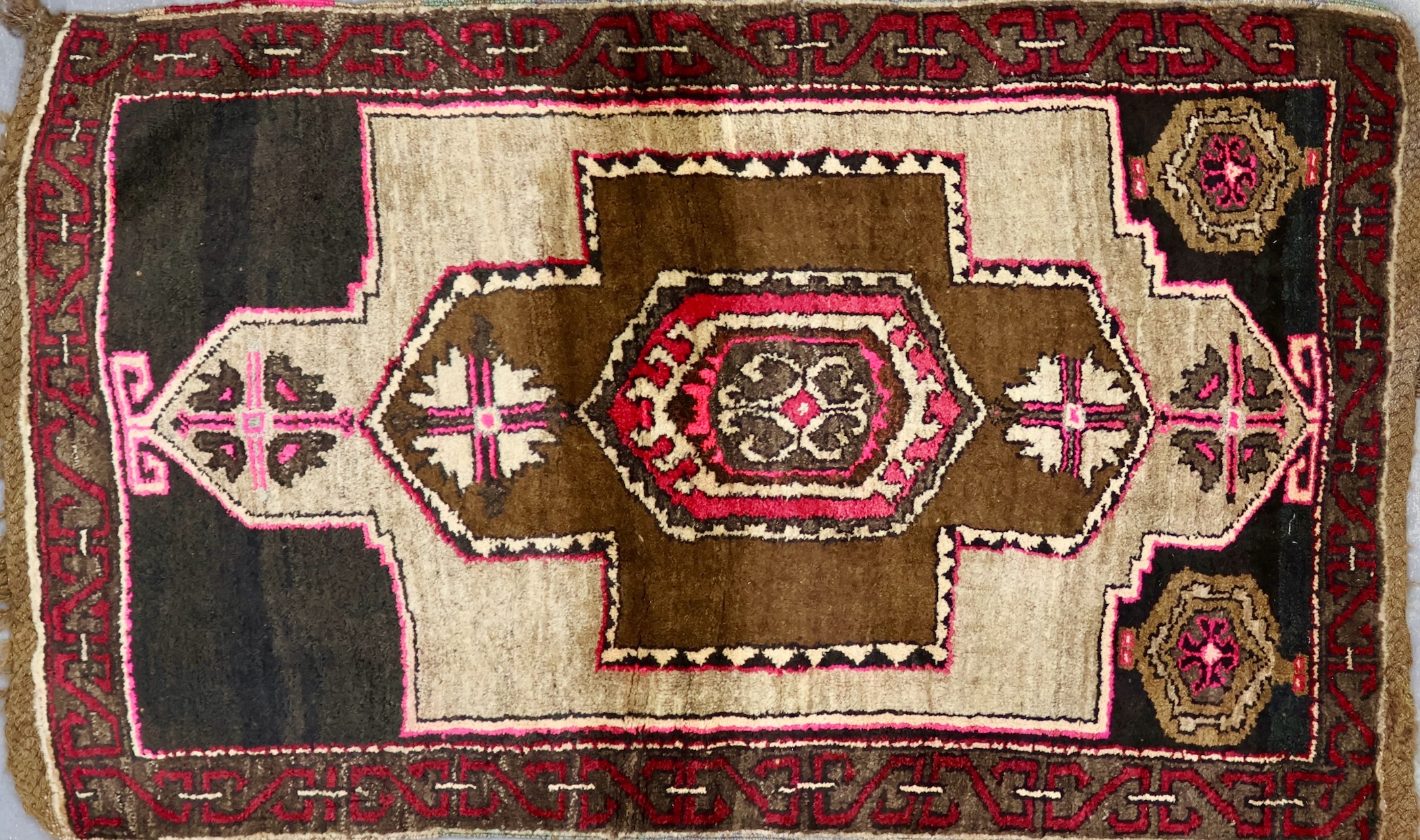 CR4464 VINTAGE TURKISH KARS RUG 3'3