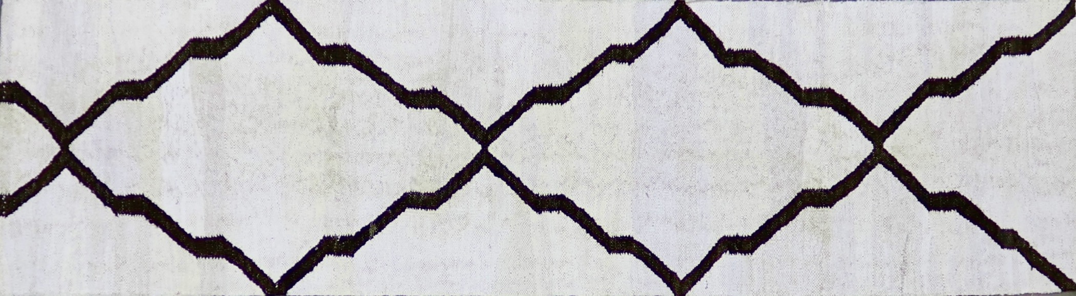 KL8647 RECLAIMED MODERN TURKISH HEMP RUNNER 1'11