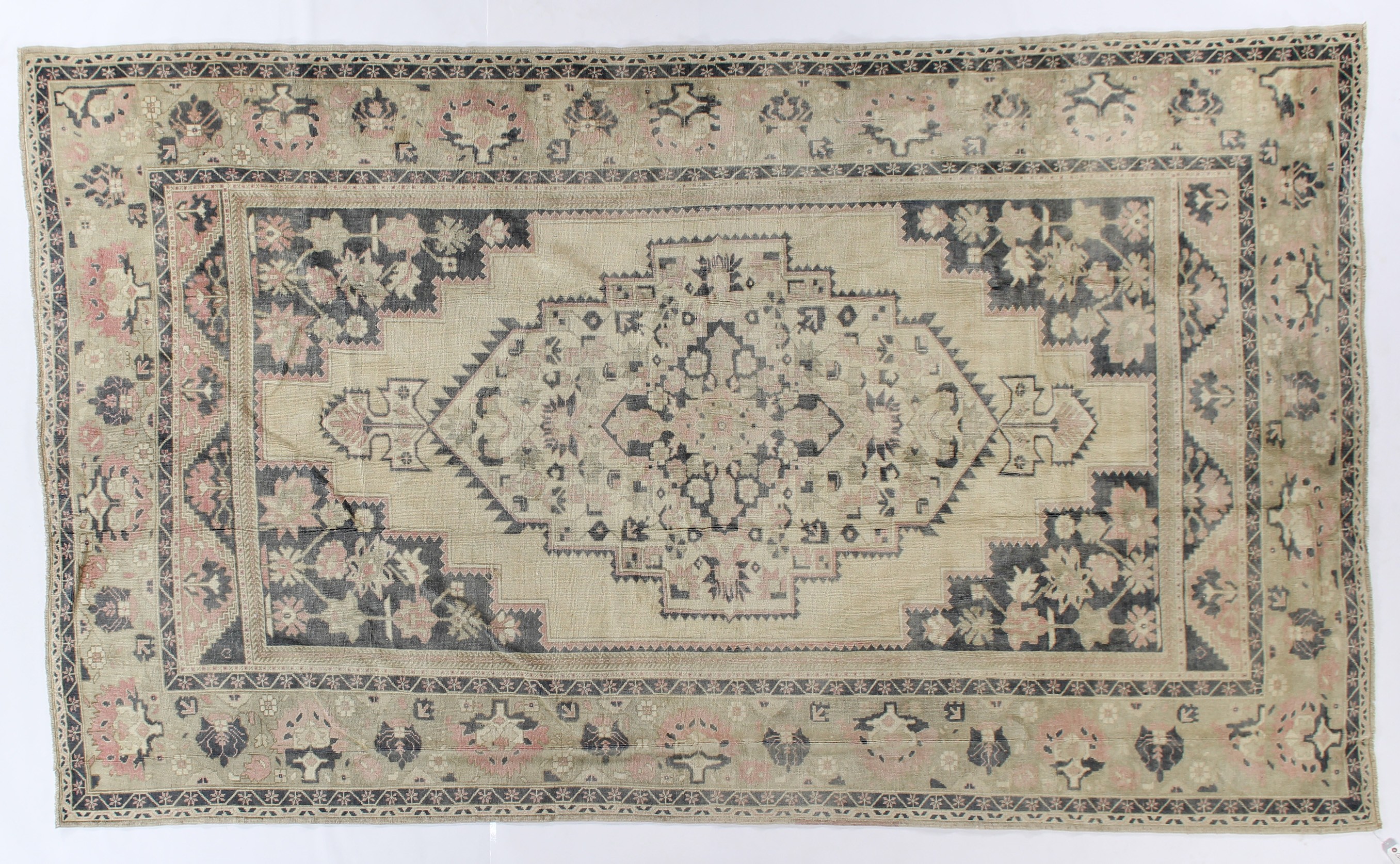 CR3111- VINTAGE TASPINAR RUG  7.6 X 12.6