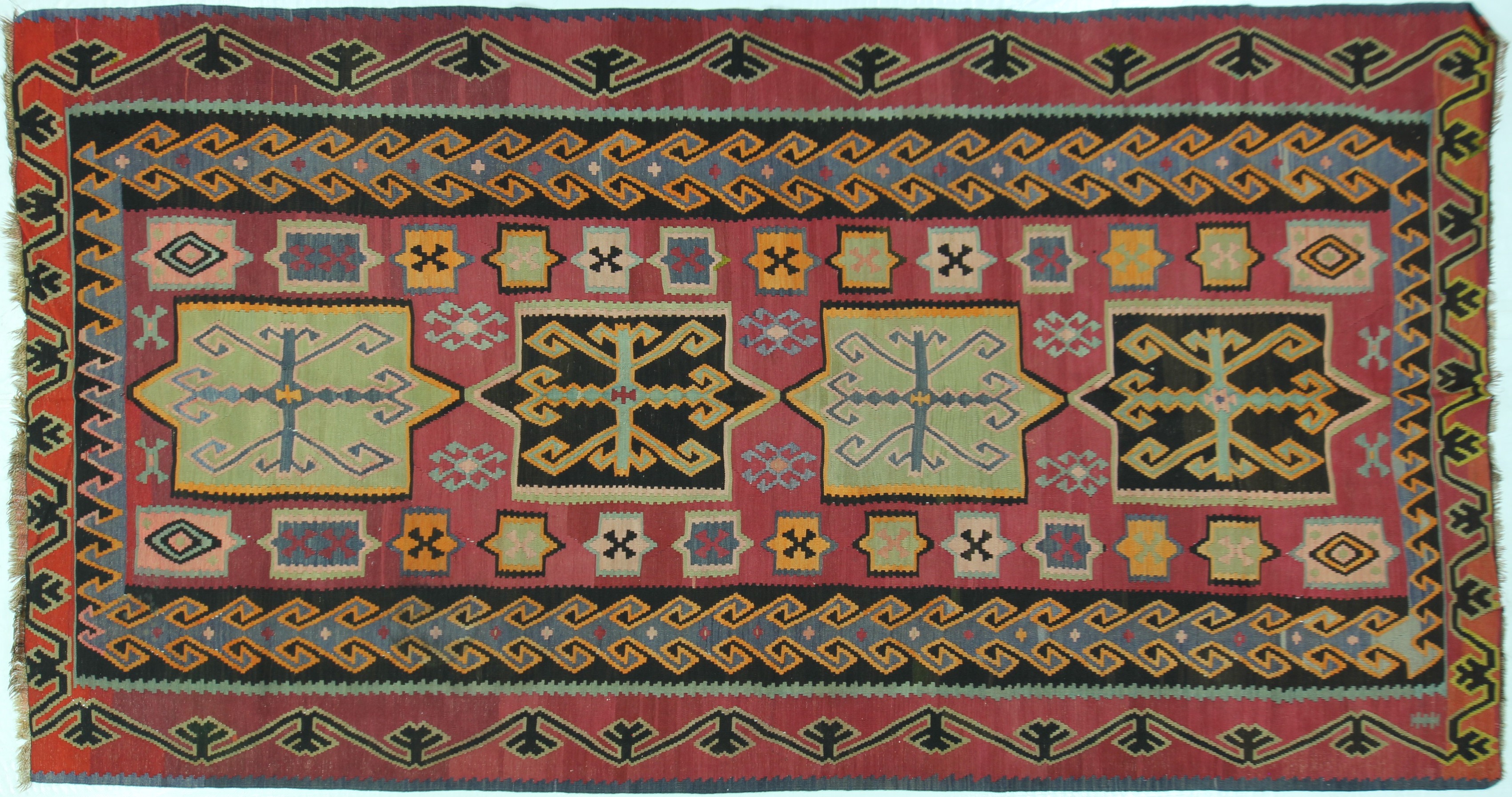 TK190 VINTAGE KILIM 6.6x12.2