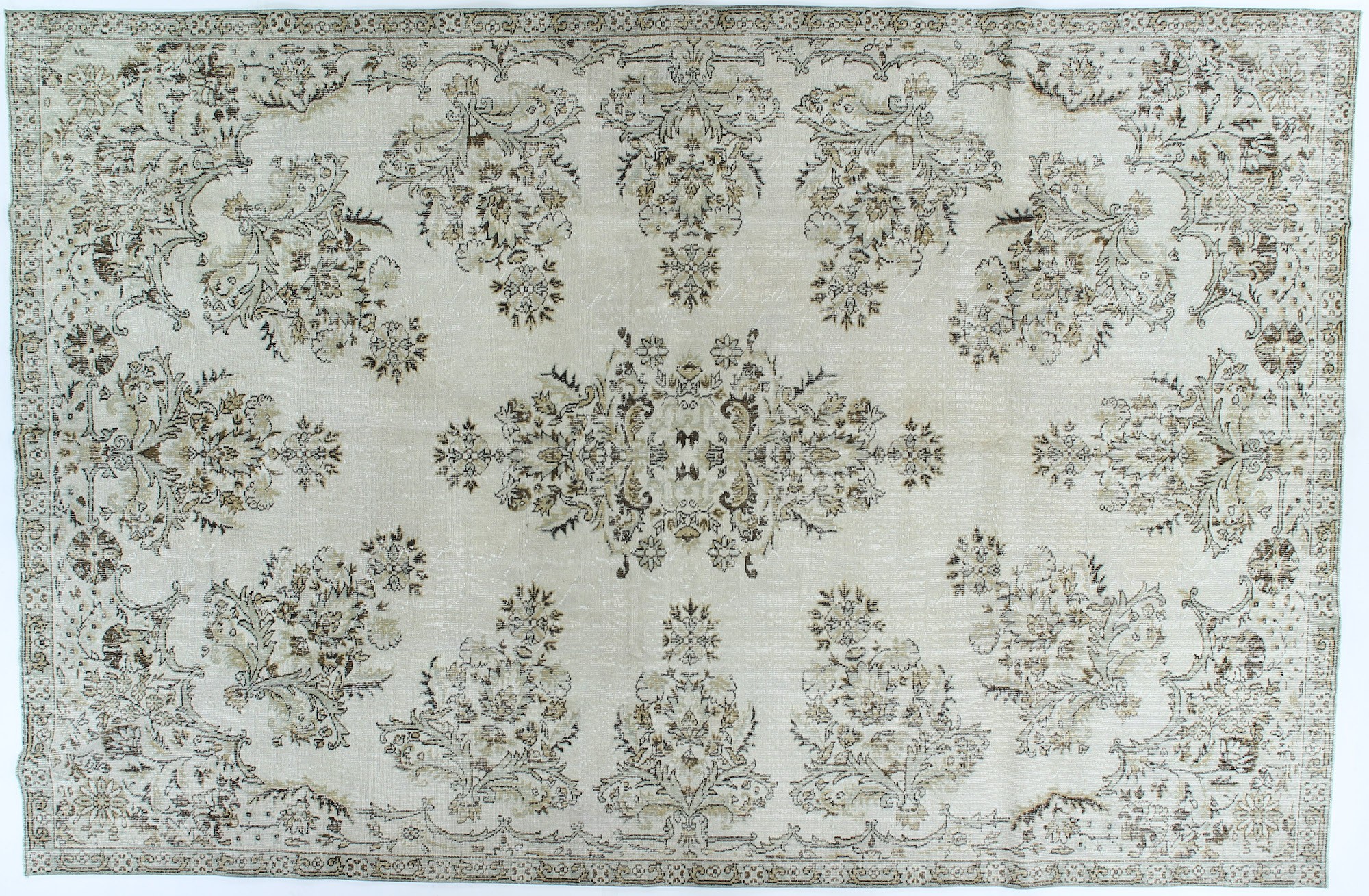 OD 2220 ANTIQUE WASH VINTAGE RUG  7.8 X 11.8