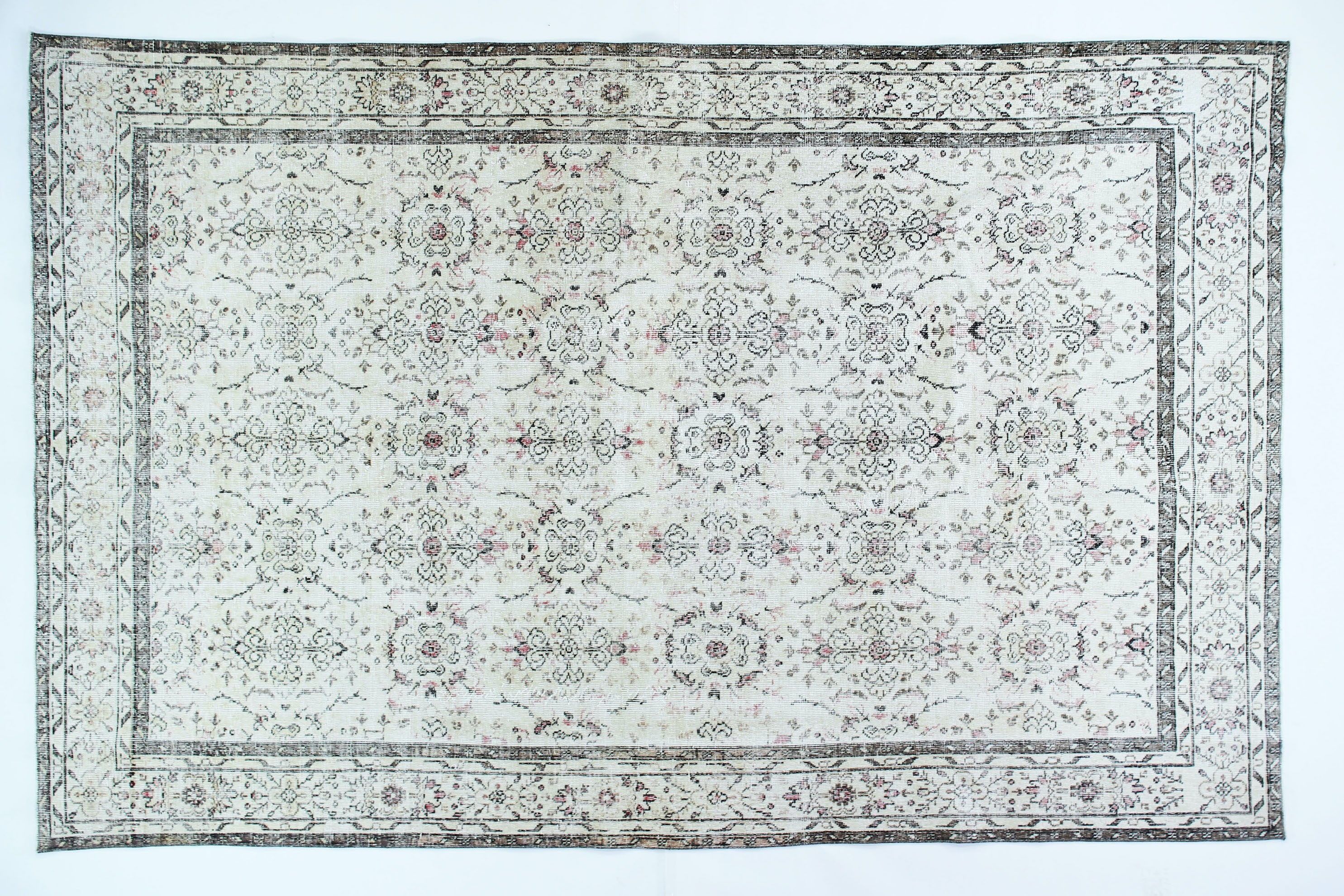 OD 2606 ANTIQUE WASH VINTAGE RUG  6.8 X10.4